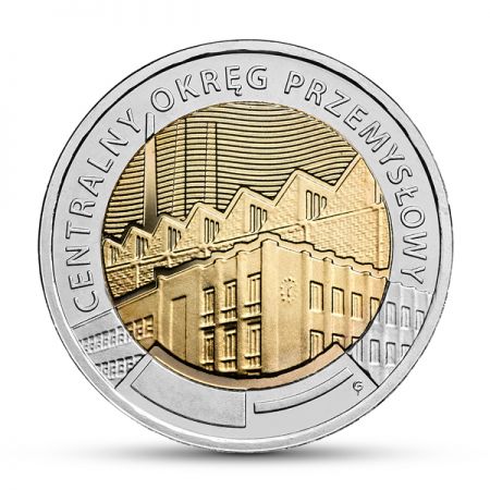 5 złotych - Odkryj Polskę - Centralny Okręg Przemysłowy